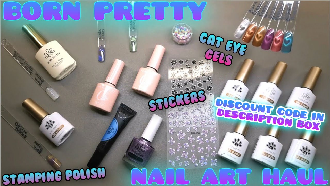 Товары для дизайна ногтей Born Pretty: гели «кошачий глаз», молочный гель-лак, наклейки, гель-лак...