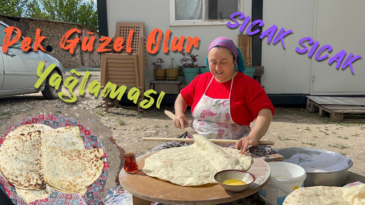 Odun Ateşinde Mayalı Bazlama ~ Yağlı Ekmek ~ Yeni Yazmalarım ~ Köyde Hayat