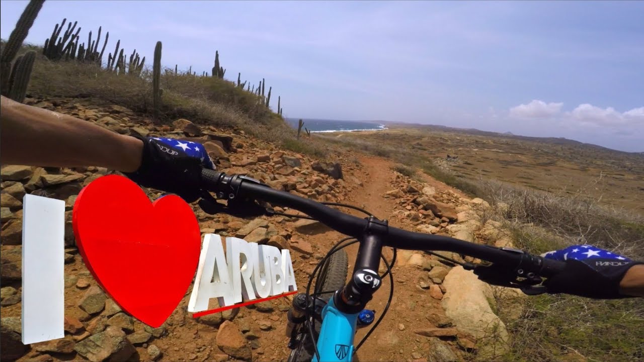 Searching for some sweet CARIBBEAN  Single Track | Aruba Mountain Biking | TRIBU Trail