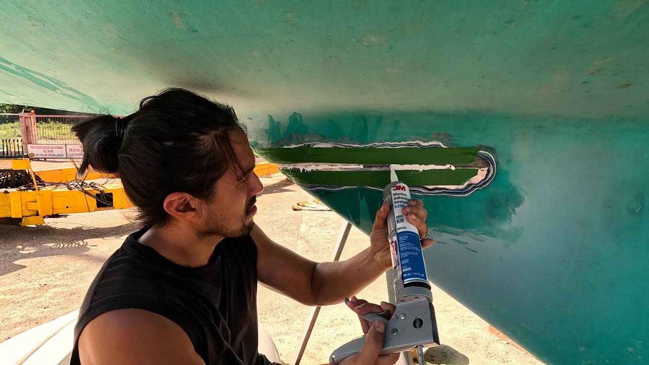 Réparation de la fissure dans la quille - SailingRojo E23