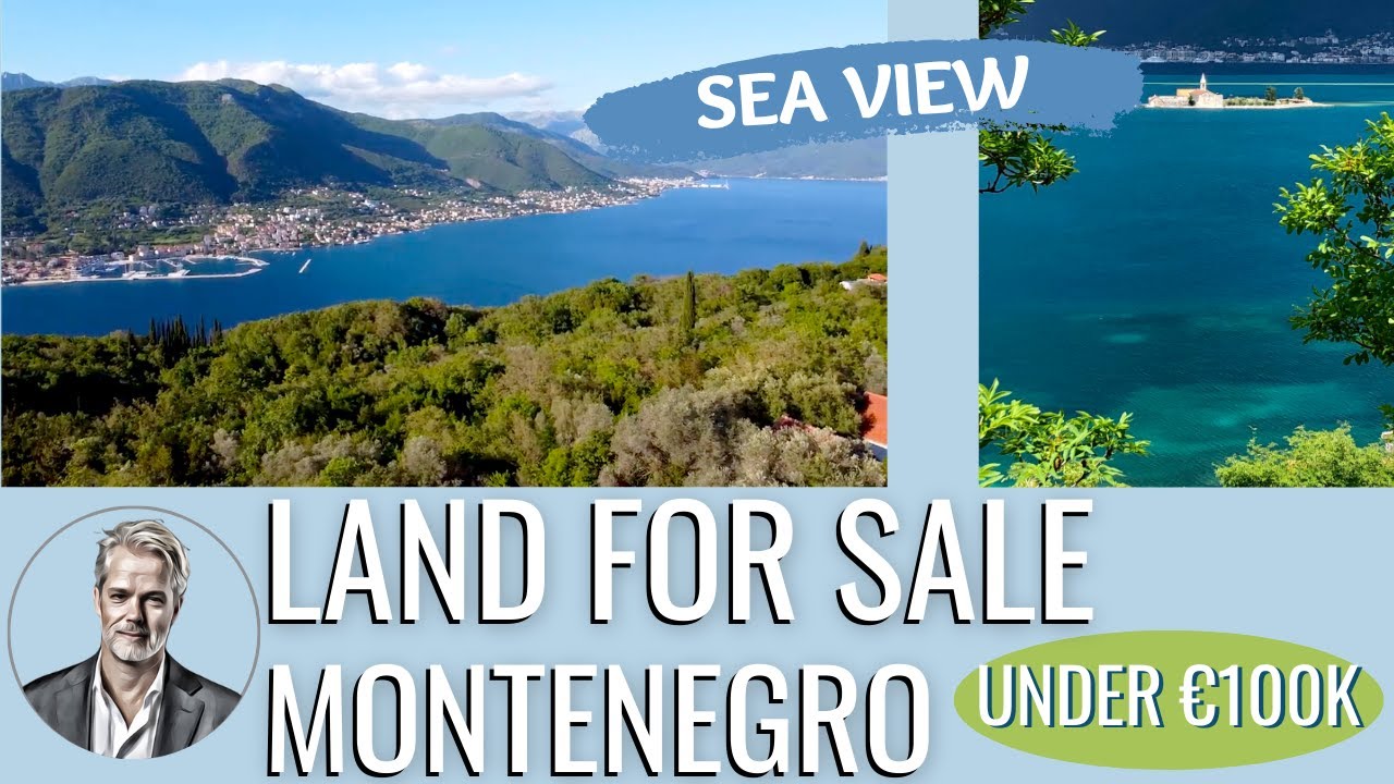 Land for sale with sea view in Montenegro under €100,000