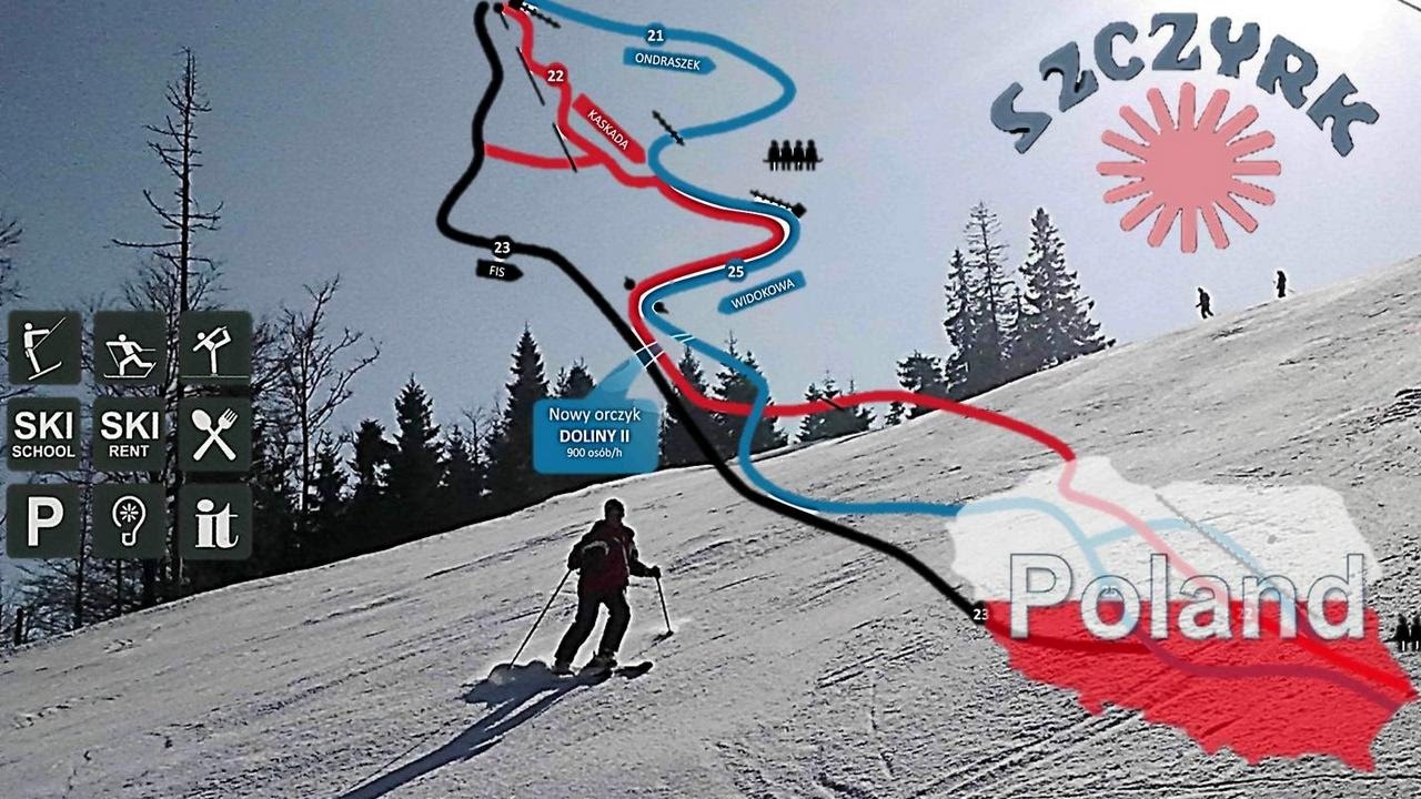 Ski resort Szczyrk. Poland