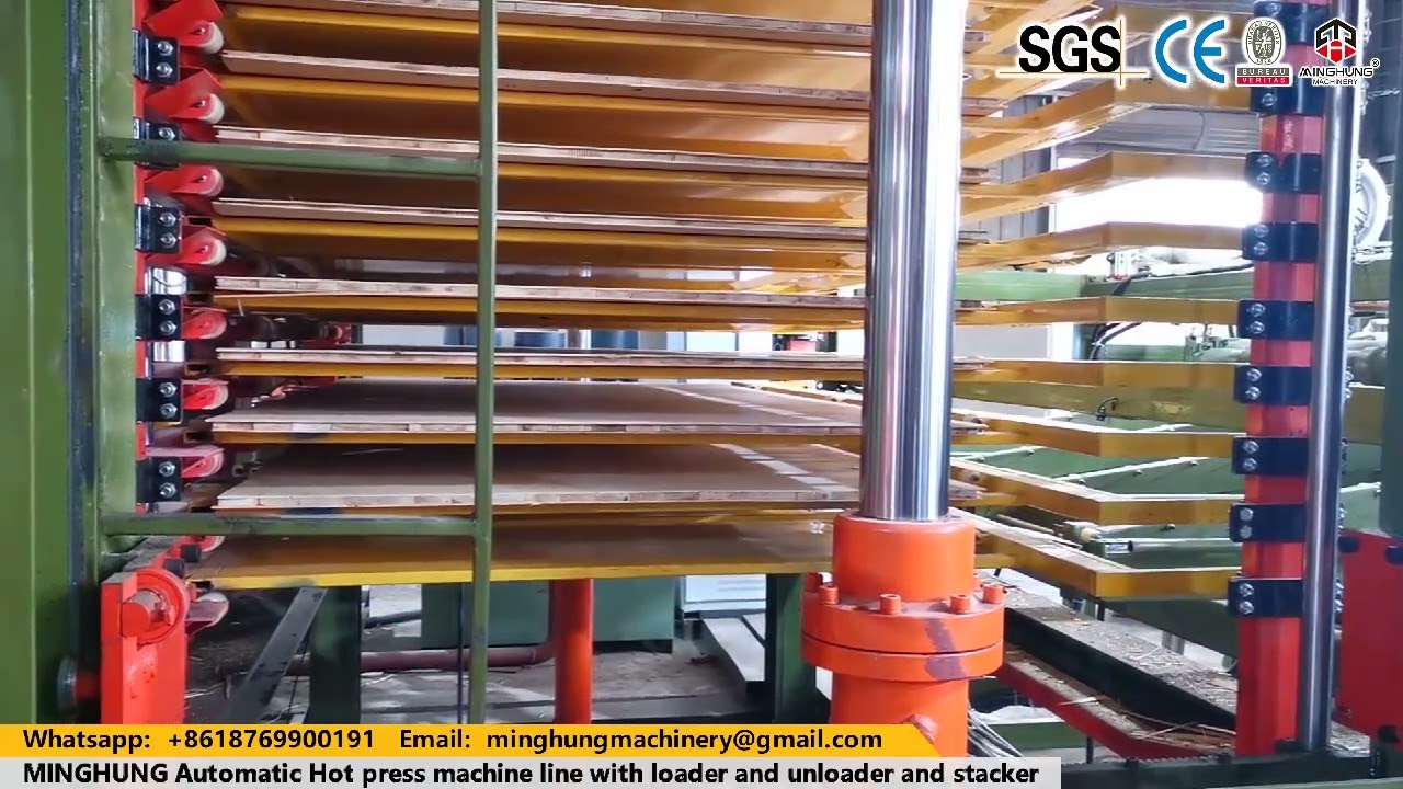 Automatic Hot Press Production Line With Automatic Loader and Unloader and Stacker