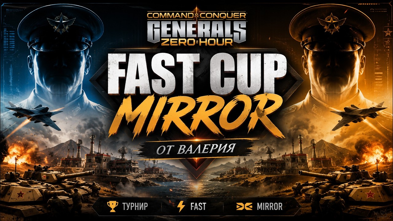 Fast Cup Mirror 1v1!!! 10.000р от Валерия в Generals Zero Hour