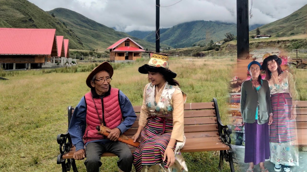 New Gompa Mechuka/salman view point. How to wear memba dress 😜🥰