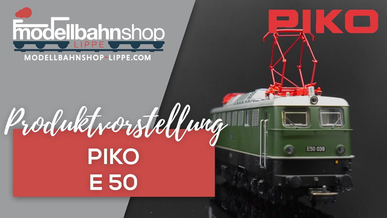 PIKO | E50 | Spur H0 | Epoche III | Brakel Fahraufnahmen
