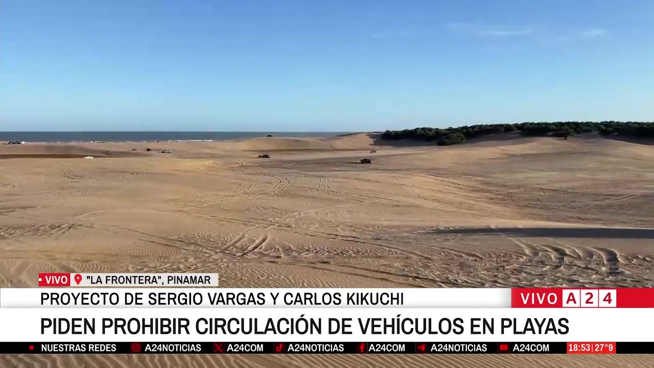 👉 PIDEN PROHIBIR CIRCULACIÓN DE VEHÍCULOS EN PLAYAS