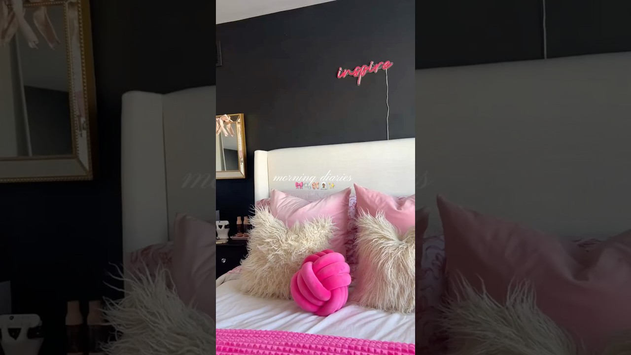 morning routine 🎀🫧 #morningroutine #morningvibes #girlyvlog #pinkaesthetic #pink