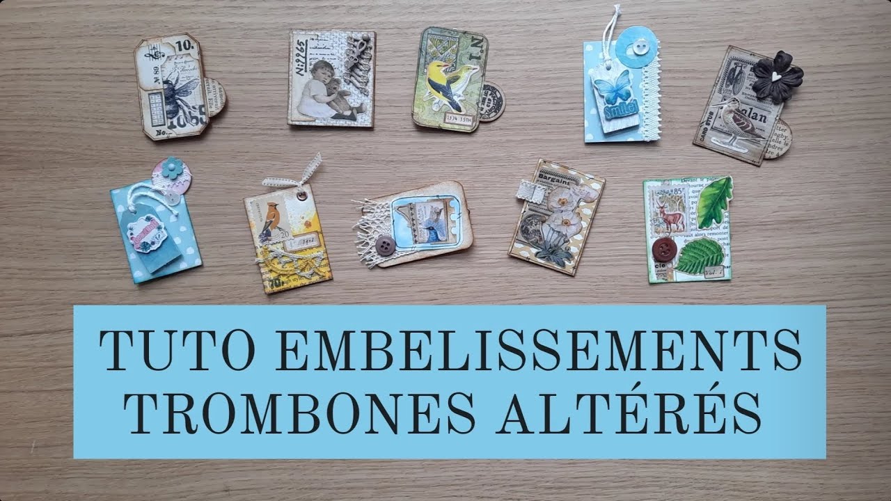 TUTO Embellissements : Trombones altérés #craftwithme #tuto  @juliebycousucousin1421