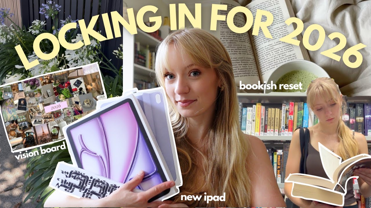 let's reset for 2026! (book haul, library, vision board & goals)