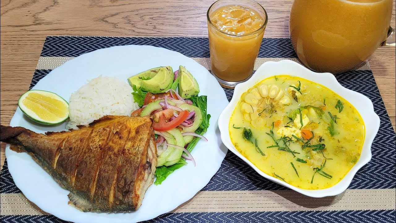 📌EL ÚLTIMO ALMUERZO COMPLETO😱 LOCRO CON PESCADO FRITO 🇪🇨 #almuerzo  #comidaecuatoriana