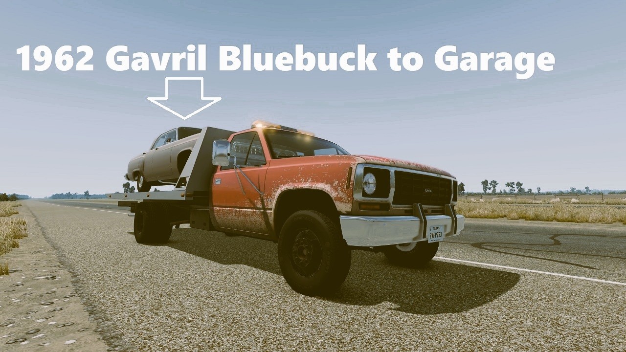 BeamNG.drive (Mod) Freeroam: Texas, USA - 1962 Gavril Bluebuck to Garage