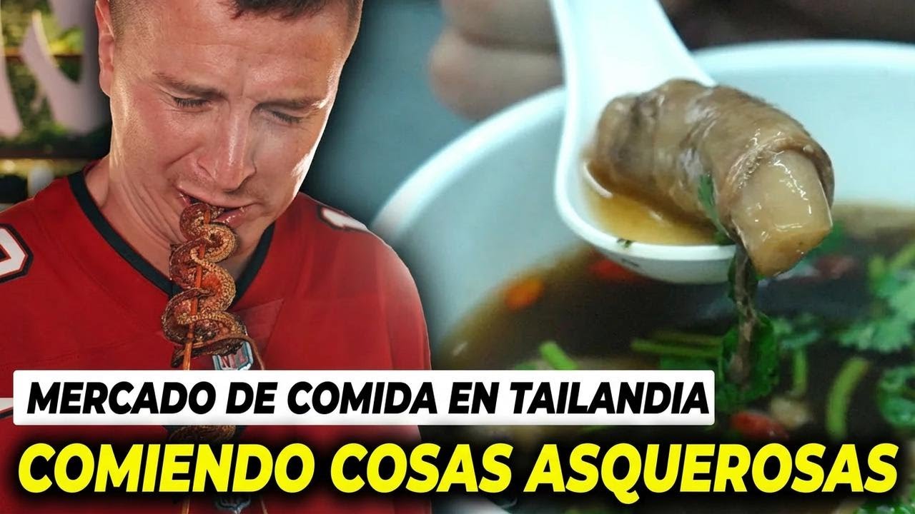 ¿Te atreves a probar escorpiones, serpientes y rabo de cabra en un mercado tailandés?