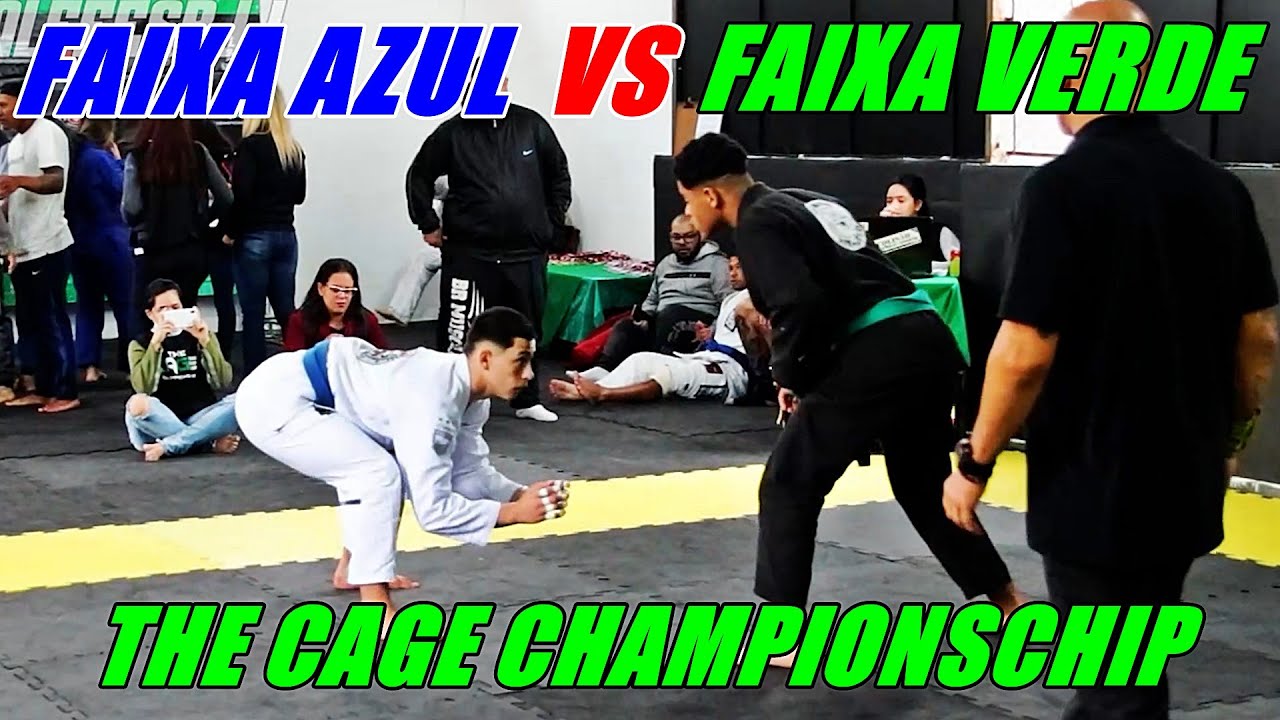 CAMPEONATO - JIU JITSU - [Faixa AZUL VS VERDE]  -THE CAGE CHAMPIONSCHIP - LUTA CASADA