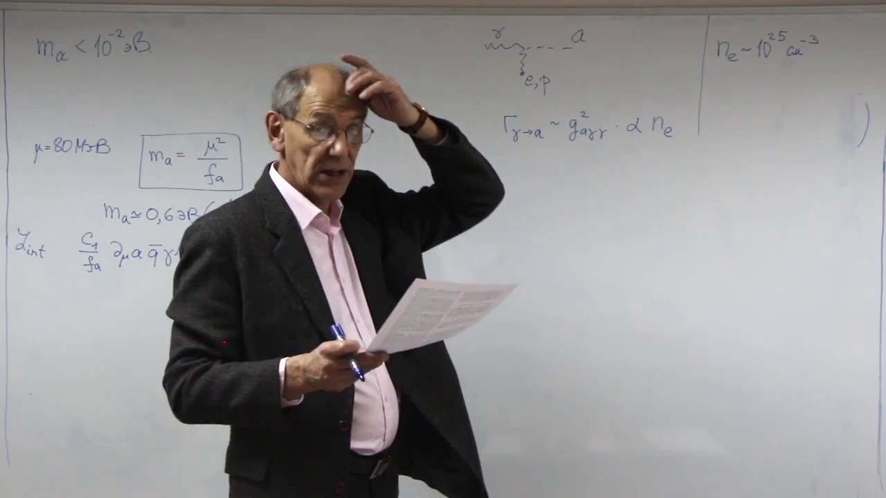 Лекция 13  Эпизод 4  Аксионы во Вселенной  общие соображения
