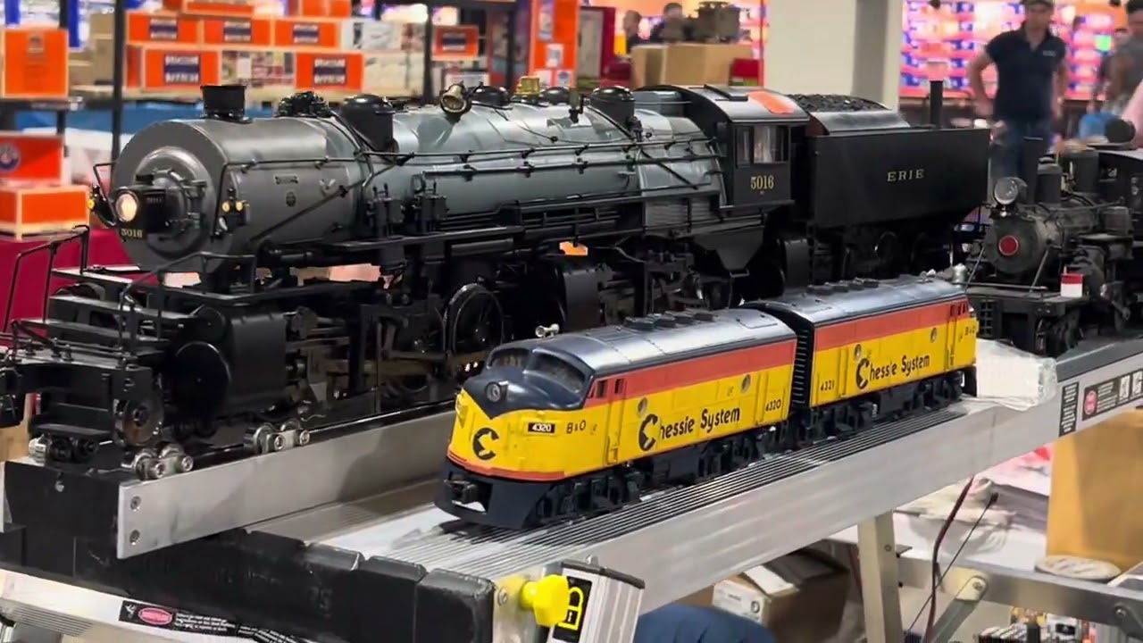 Dave brings over his Rutland mountain equipped with  Blunami and the Large scale train show
