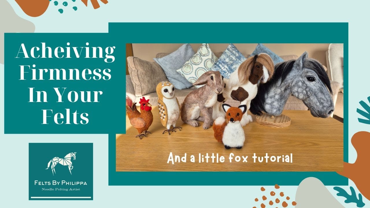 🦊BEGINNERS - How do you needle felt a FIRM BASE, when is something actually FELTED? Realtime footage
