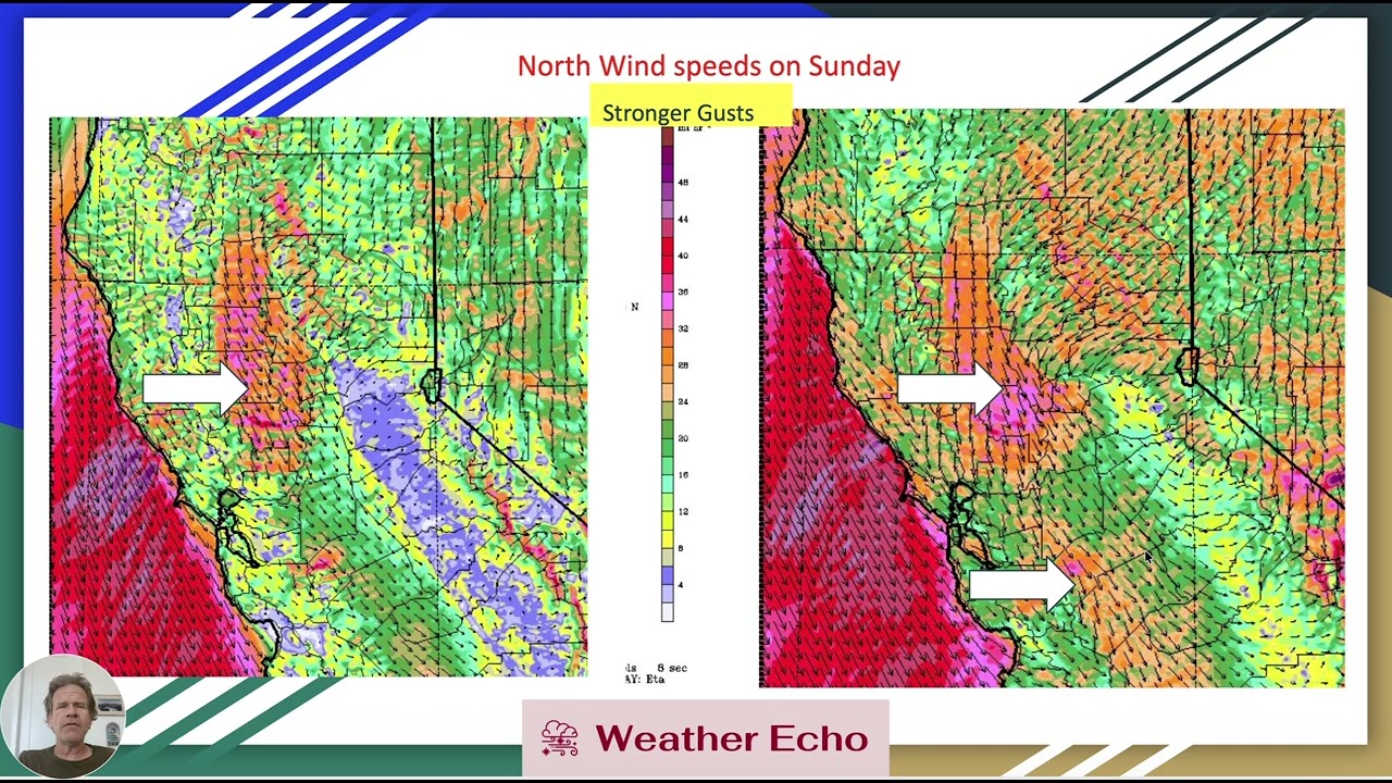 Dry warming north winds then cooler with some precipitation late May