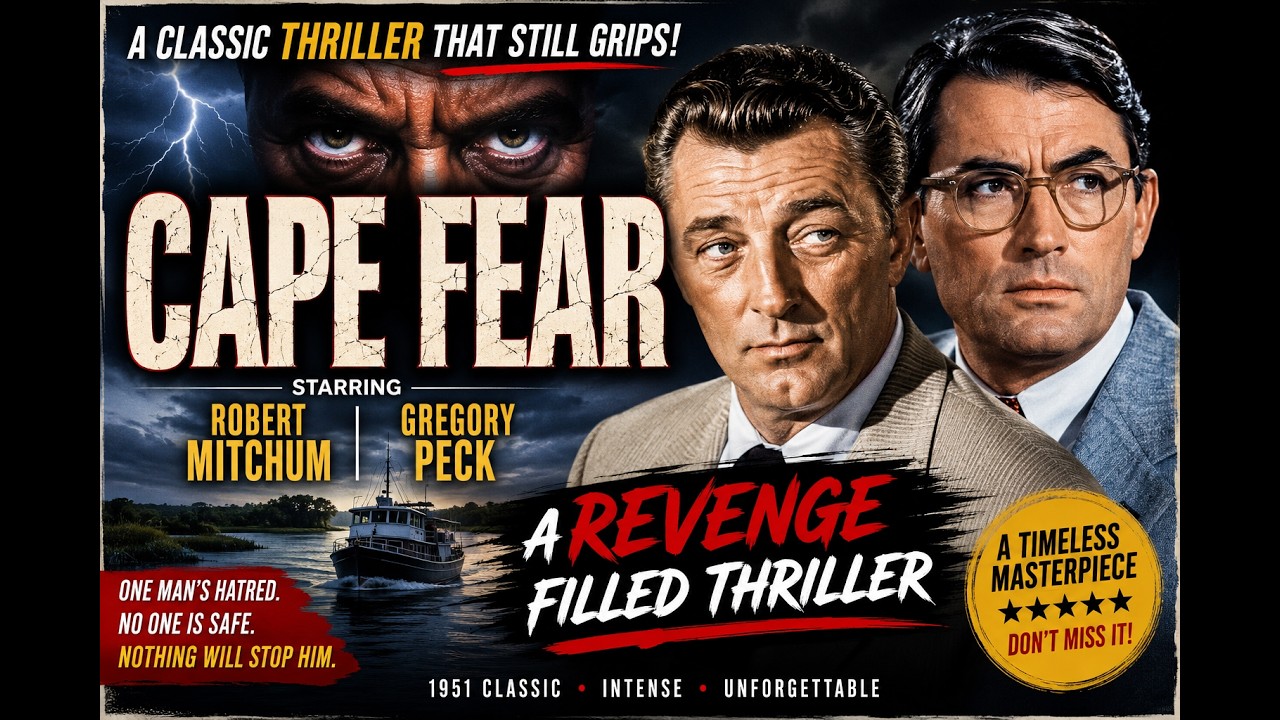 Cape Fear Movie Review starring Robert Mitchum and Gregory Peck