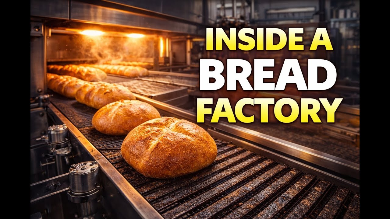 Inside a Bread Factory | How Bread Is Mass Produced (4K)