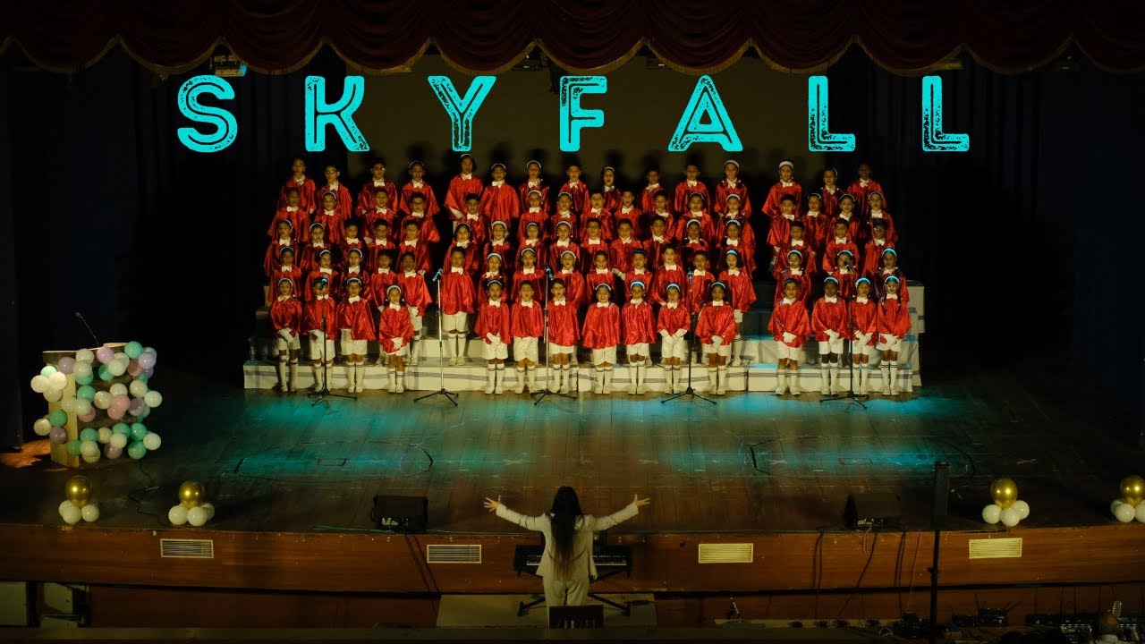 Skyfall - Adele (Children Choir Version) Hutchings High School, Pune - Conducted Lisa Mary Swu