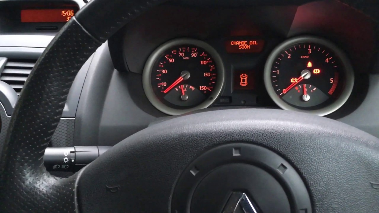 Megane Mk2 Service Light Reset - 'Change Oil Soon' Message Reset