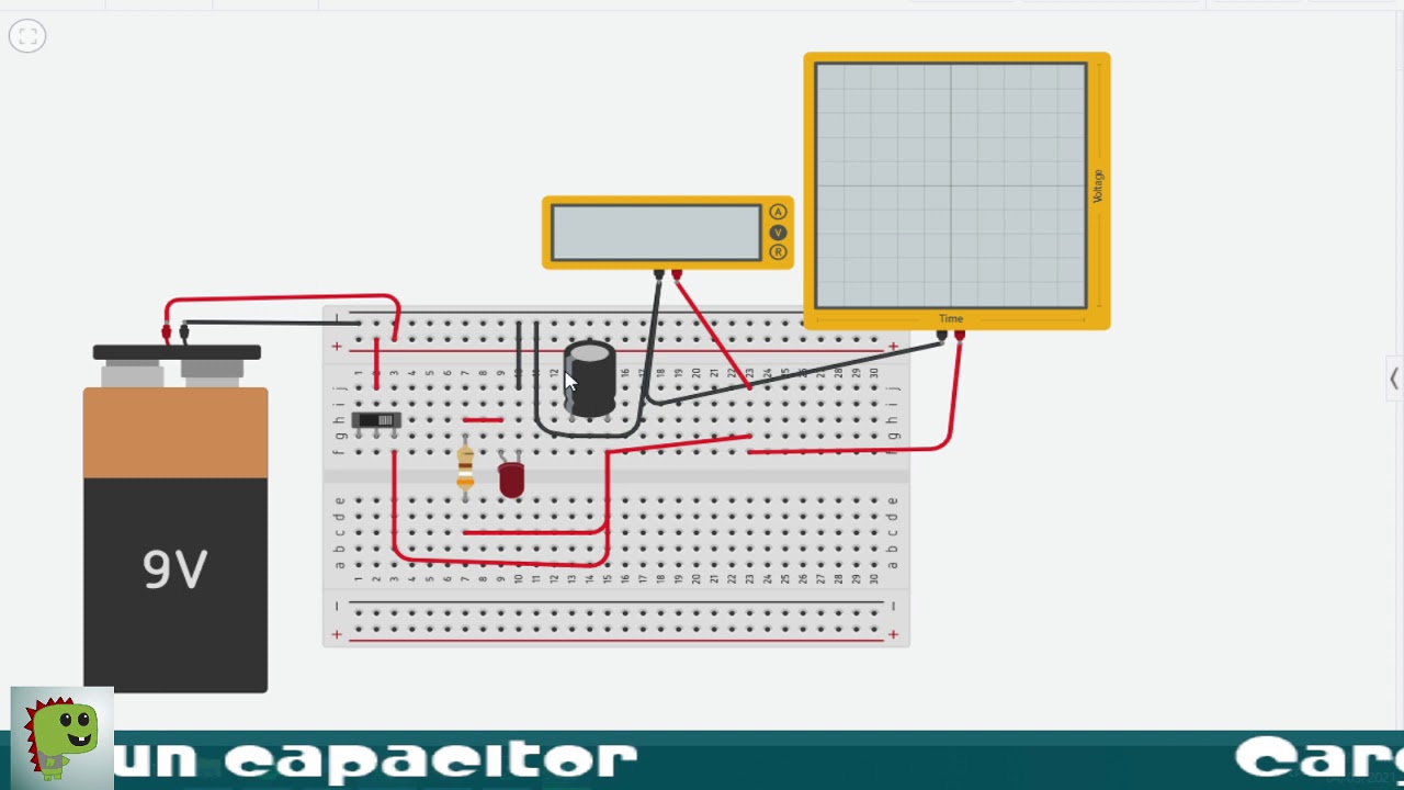 cargar y descargar un capacitor