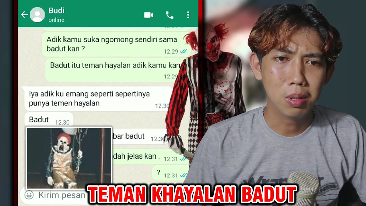 TEMAN KHAYALAN BADUT 😱 | CHAT HISTORY HORROR INDONESIA