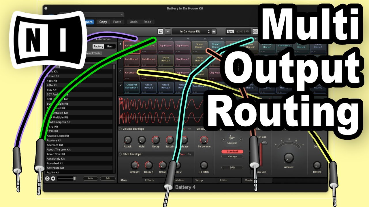 Mix Battery Drums as Separate Tracks | Setup NI Battery Multiple Outputs in Logic Pro X