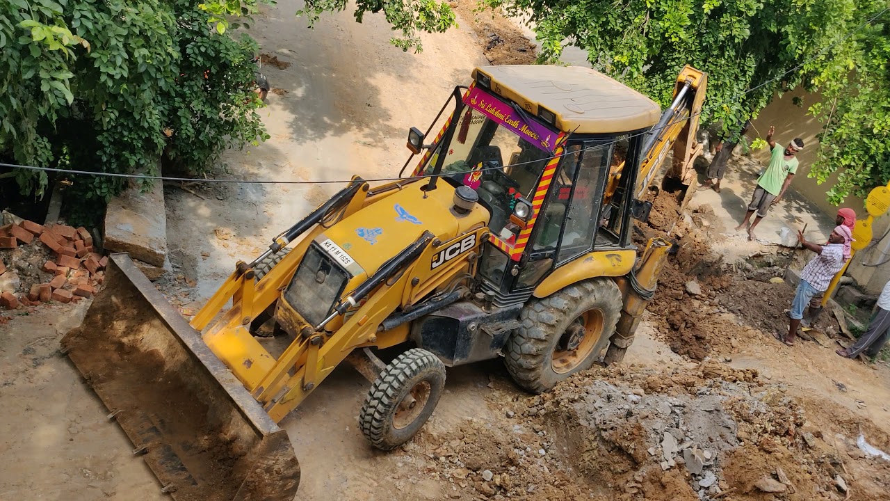 JCB digging 4K HD video