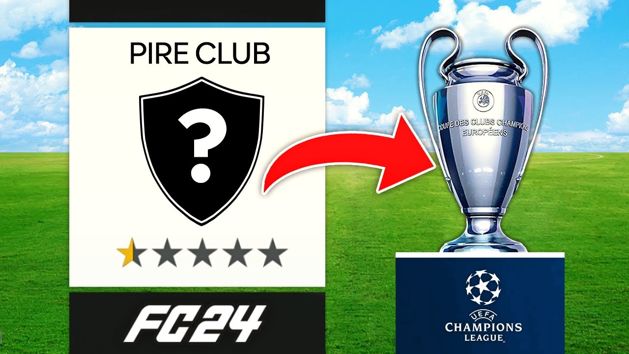 Peut-on gagner la LDC avec le PIRE CLUB de FC24 en MODE CARRIÈRE ?