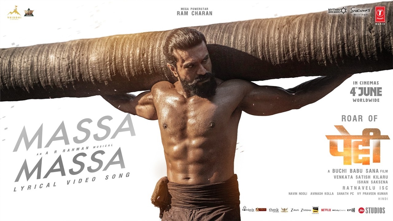PEDDI: Massa Massa (Lyrical Video) - Hindi | Ram Charan | Janhvi Kapoor | AR Rahman | Nitesh Aher