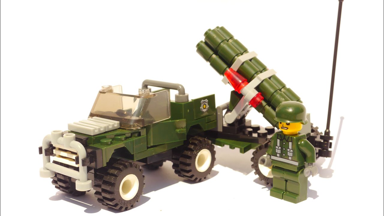 JIE STAR Army 23009 - Mini Multiple Rocket Launcher Vehicle