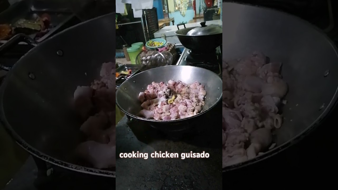 cooking guisadong manok.