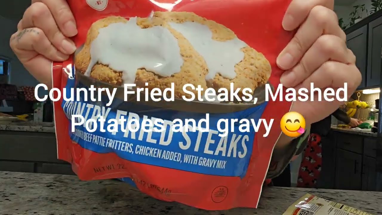 Tyson Country Fried Steaks with Gravy Mix