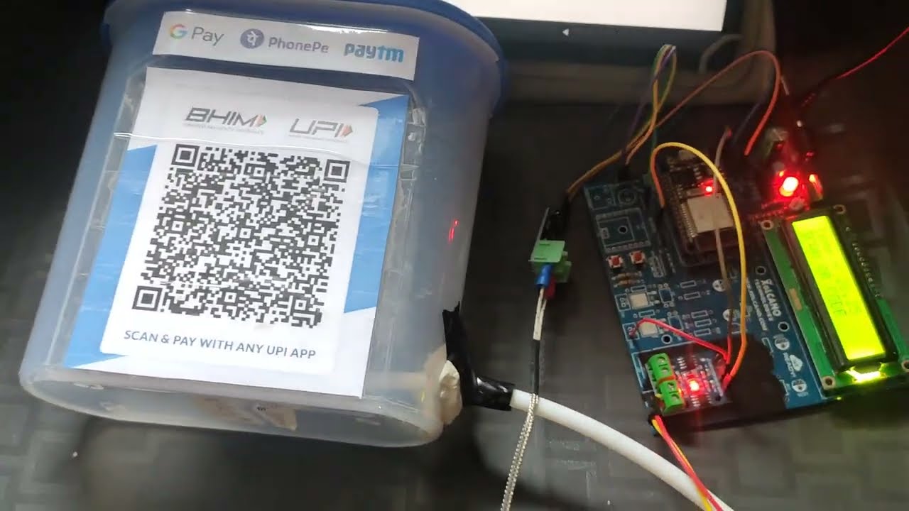 ESP32 Firebase Based UPI Vending Machine Prototype (TEA) #arduino #upi