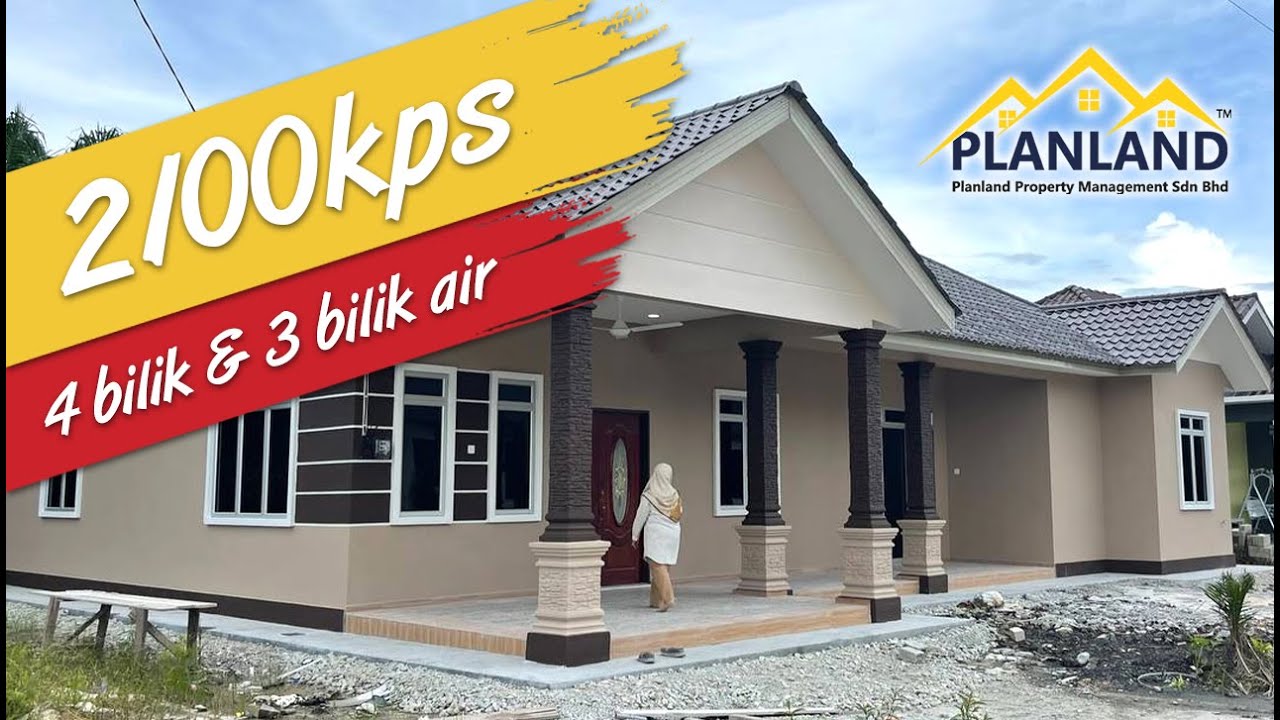 |Keluasan 2100kps | 4 Bilik Tidur + 3 Bilik Air|