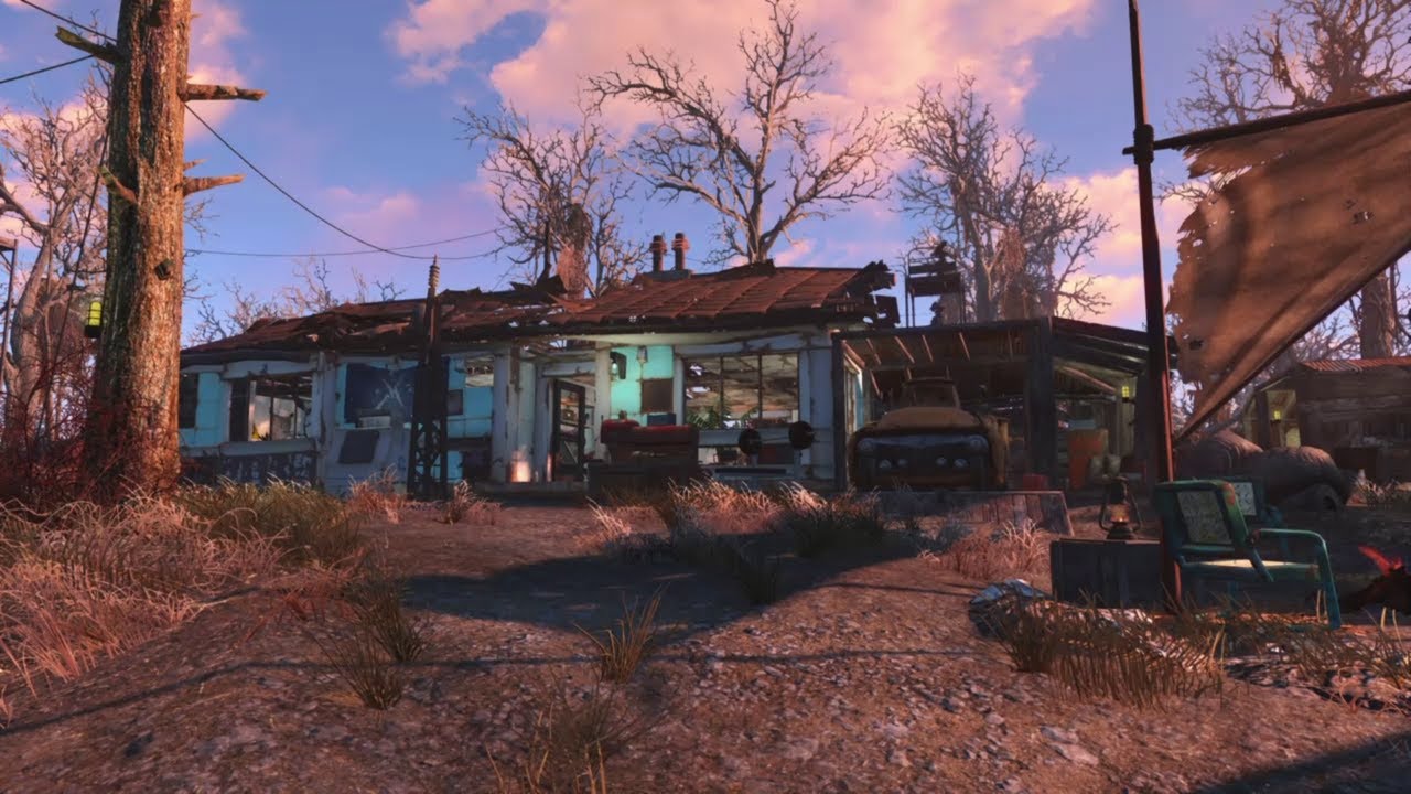Greentop nursery -'Scrappy' settlement build (no mods) FALLOUT 4