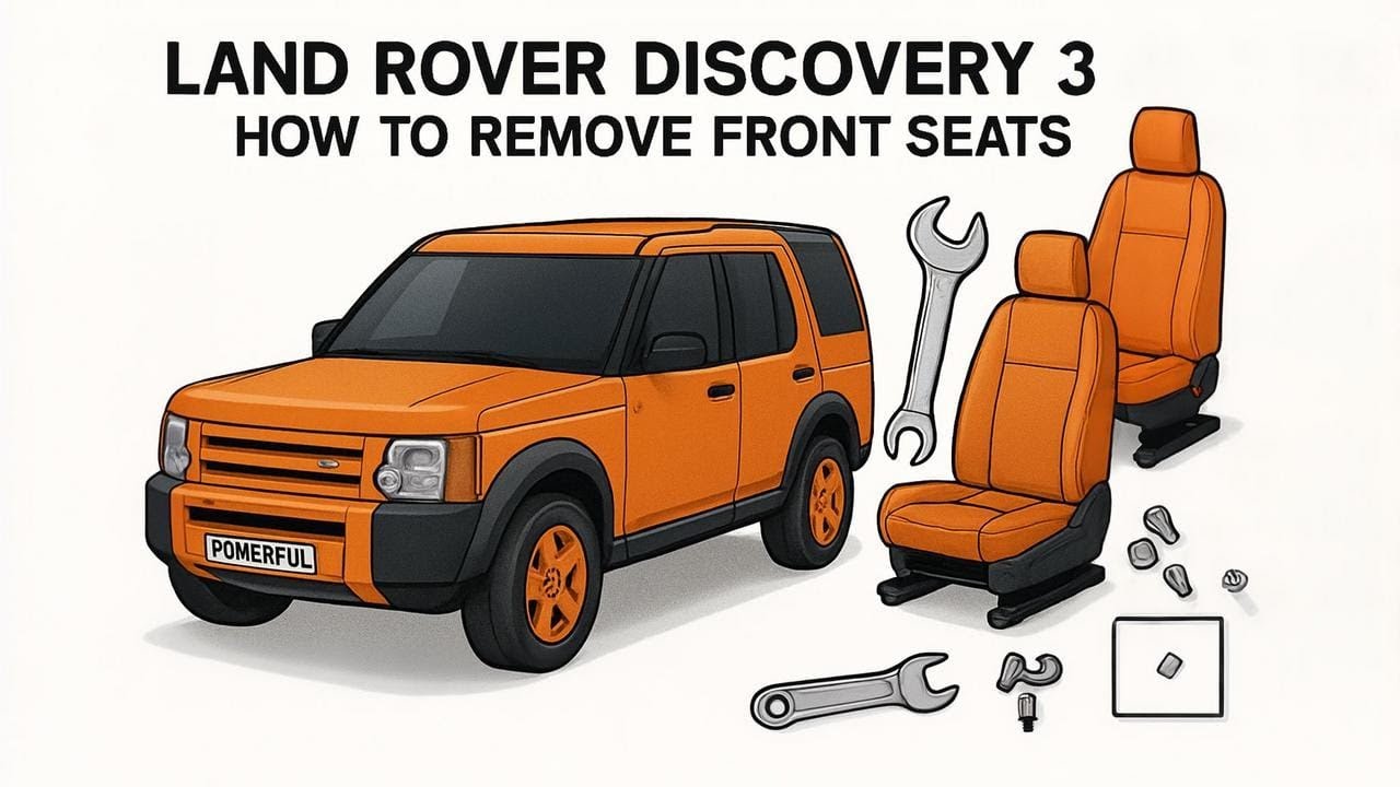 How to Remove The Front seats in Land Rover Discovery 3 LR3 interior