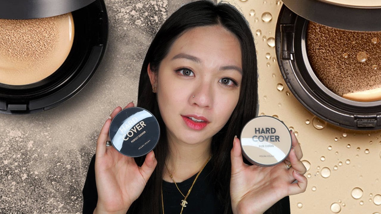 Holika Holika Hard Cover Glow Cushion & Perfect Cushion 하드 커버 글로우 & 퍼펙  쿠션 |Review & Comparisons