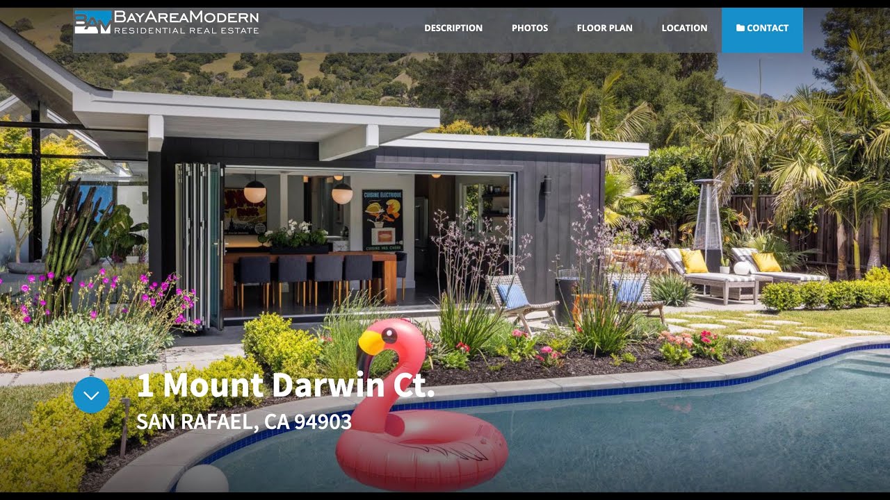 California Modern 5 Star Resort Style Eichler Landscape w/ Nana Walls and Carmenta Sauna- $2,695,000