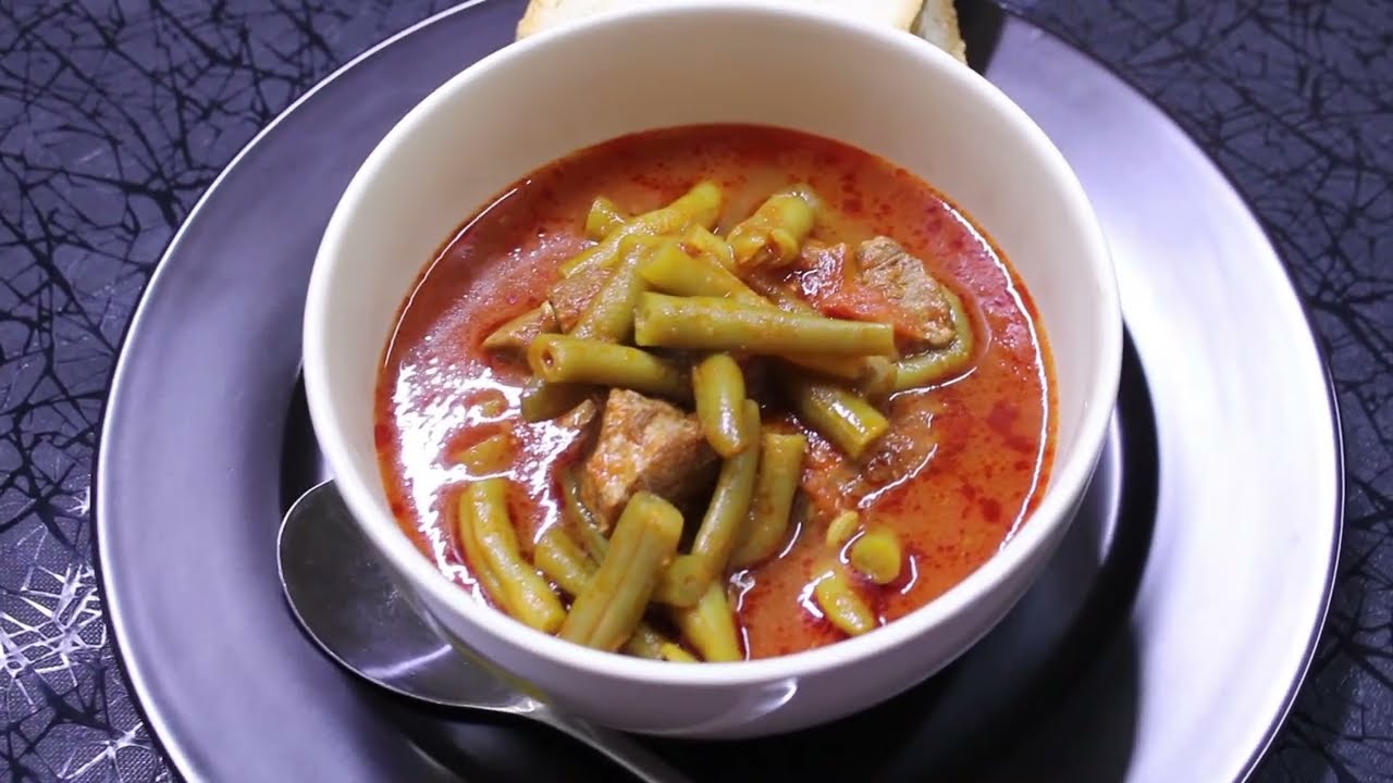 مرقة فاصوليا الخضراءgreen bean broth