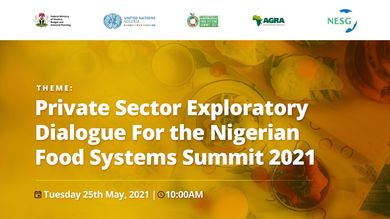 Private Sector Exploratory Dialogue for the Nigerian Food System Summit 2021 - Webinar