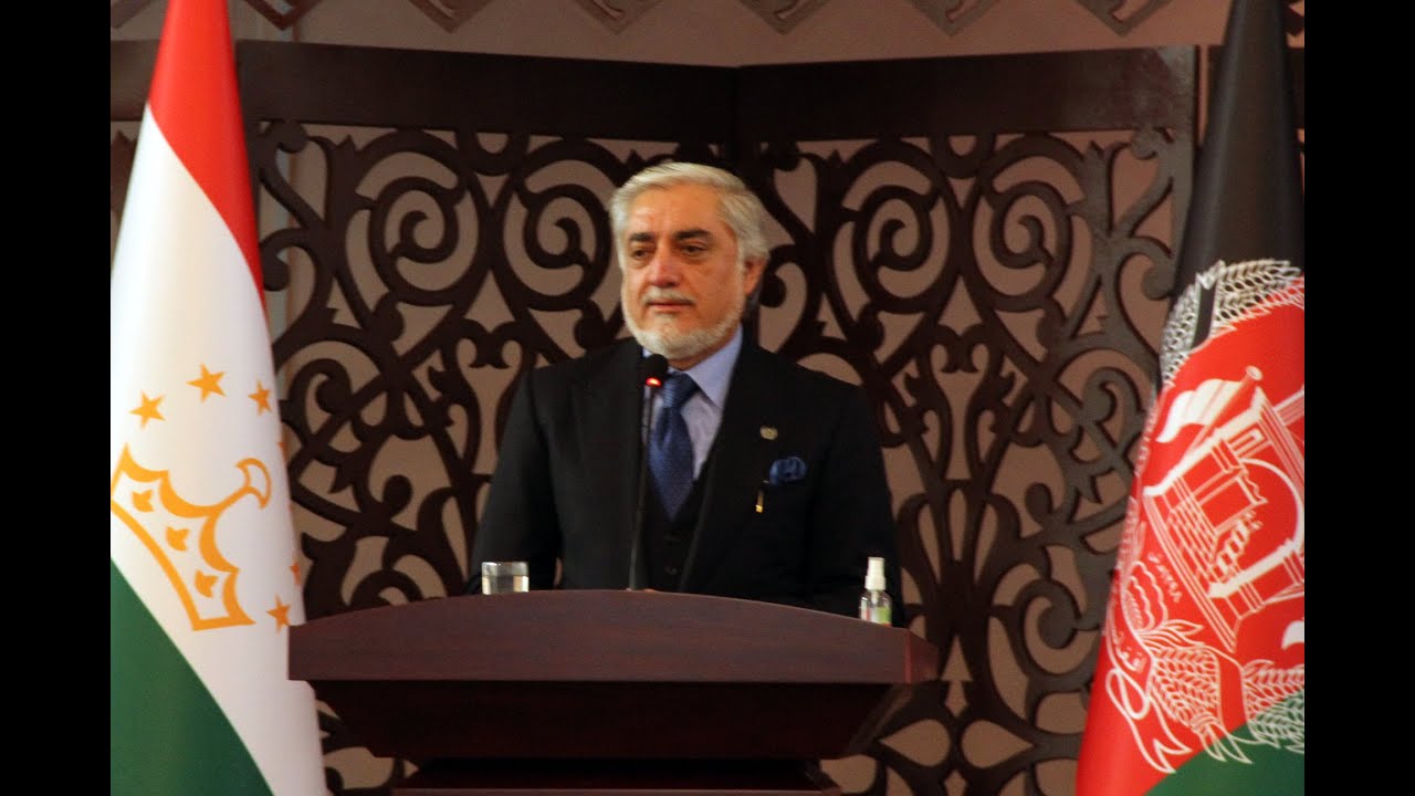 سخنرانی دکتور عبدالله عبدالله در سفارت جمهوری اسلامی افغانستان مقیم جمهوری تاجیکستان