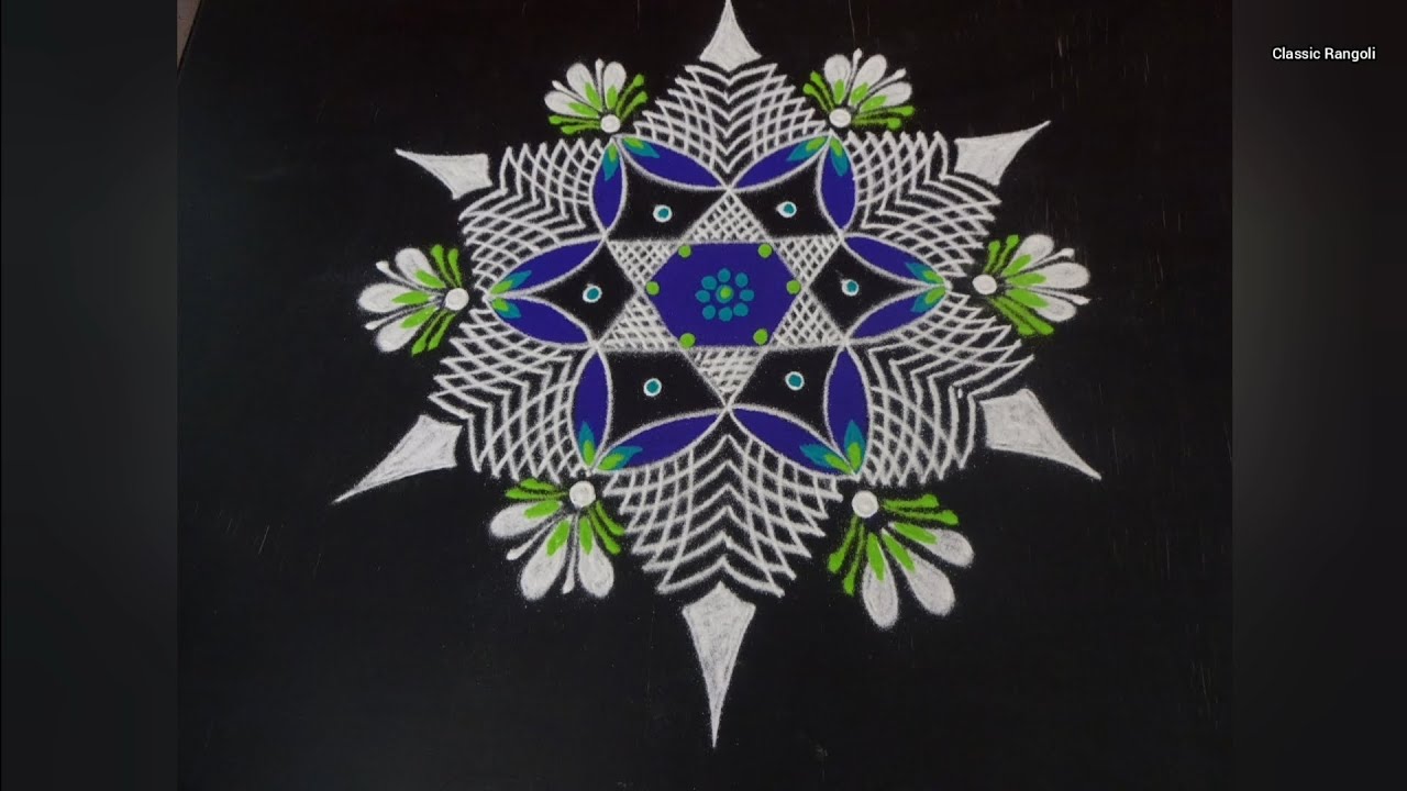 Star kolam / Friday Padi Kolam / Mahashivarathri Kolam / 5×3 Dots kolam / Classic Rangoli