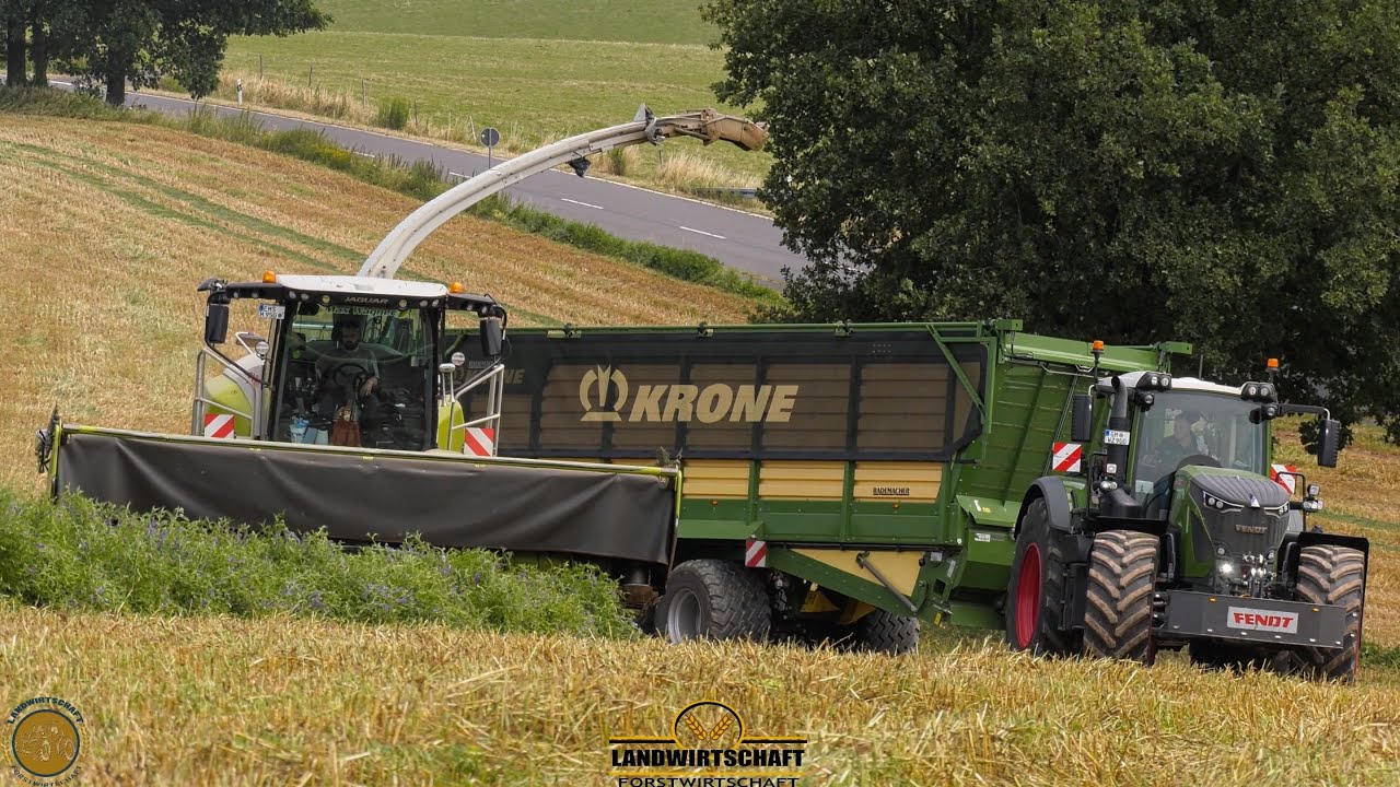 Das ist schon Bergig hier! Aber wir haben genug Leistung hier! GPS Ernte im Westerwald LU Max Wagner