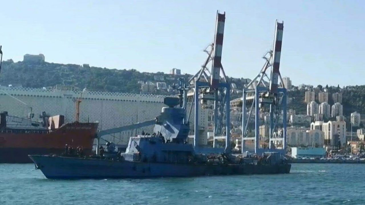 Israeli navy ship leaves Haifa for patrol off coast of Gaza | AFP
