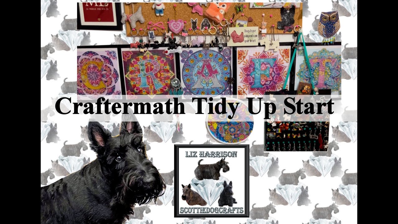 Diamond Painting | Starting the BIG Sort Out and Tidy Up of Craft Room | Christmas Craftermath