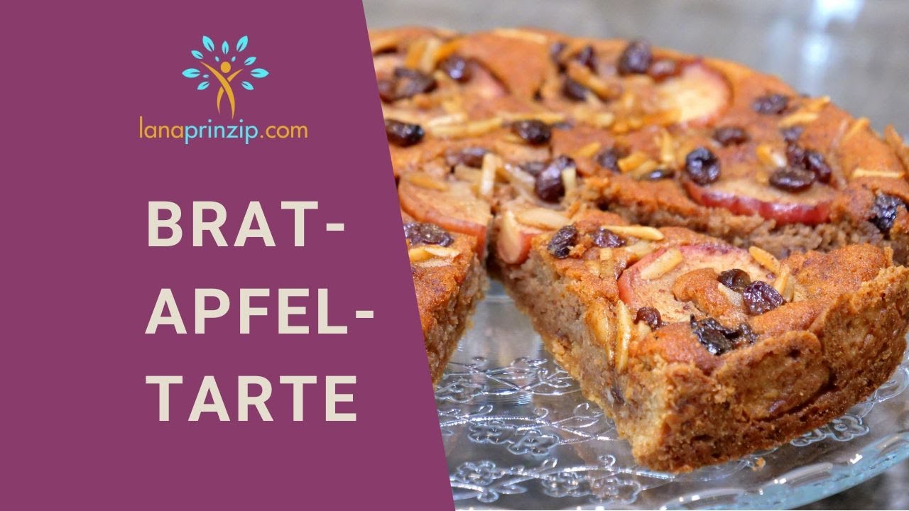 Süße Bratapfel-Tarte mit Karamellschokolade - Das beste Rezept für den Herbst