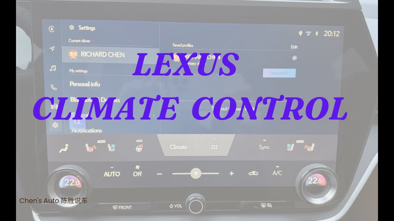 The Lexus smart Air condition system You've Been Waiting For